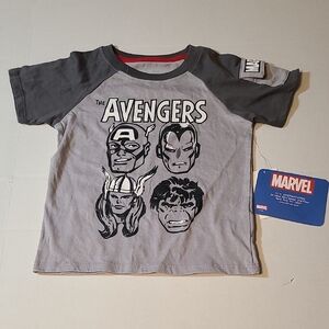Marvel Avengers Boys Gray Tee NWT Size 3T